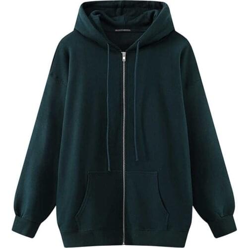 Oversize Girls Thick Hoodies 2021 Spring Fashion Ladies Streetwear Fleece Outfits Casual Boyfriend Hoodies Unisex Women Chic