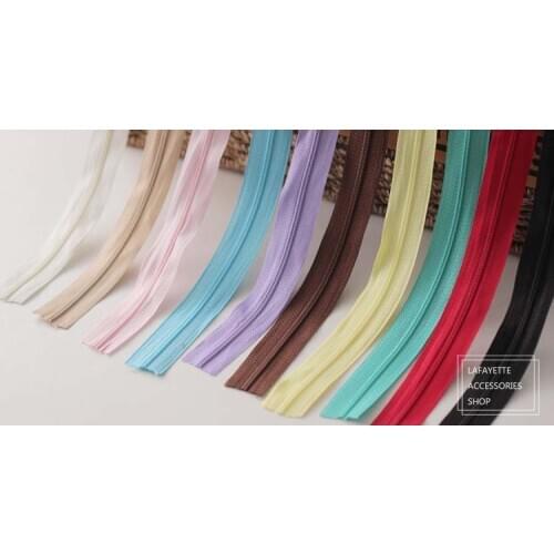 Dailylike Colorful Bronze Drop Zipper Lace Zipper DIY Clothing Home Smooth and Durable Bags Wallet Purse Cloth Accessories