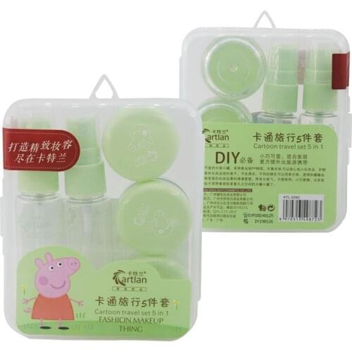 Traveling Empty Bottle Set Of 5 Cosmetics Sub-bottling Spray Bottle Set Traveling Set Bottle