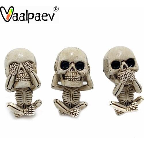 Halloween Scuishies Scary Skull Skeleton Figurines Human Bone Prank Toys Framework Miniature Decoration Crafts Gifts for Men Car