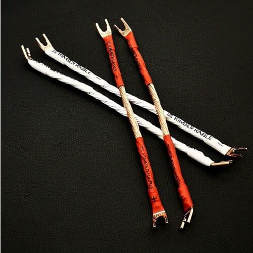 AHSY 20CM 12TC Speaker Cable, Jumper Cable Connecting wire Audio Jumper Cable Bridge Cable, Hifi Audio Speaker Jumper Cable