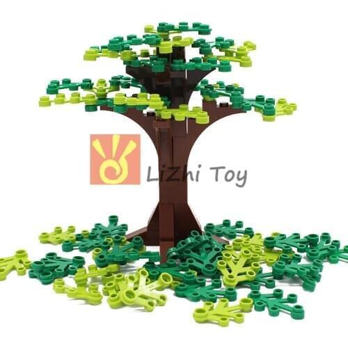Moc DIY Garden Tree Courtyard Enlighten Building Block Bricks Compatible with Assembles Particles