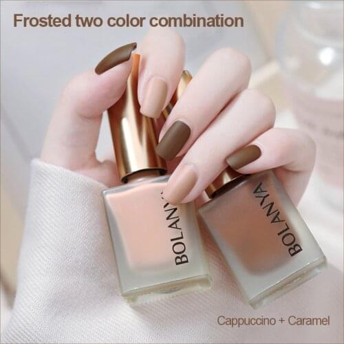 Nail Polish Spring Summer Frosted Without Lamp Nail Polish Water-based Free-bake Whitening Quick-drying Peelable Nail Glue TSLM1