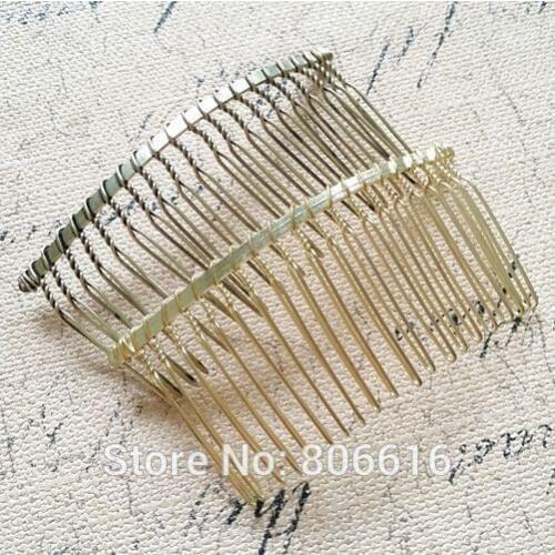 80*40MM 20PCS (Vintage bronze & Light gold) Metal Hair Comb Claw Hairpins DIY Hair Accessories Findings & Components