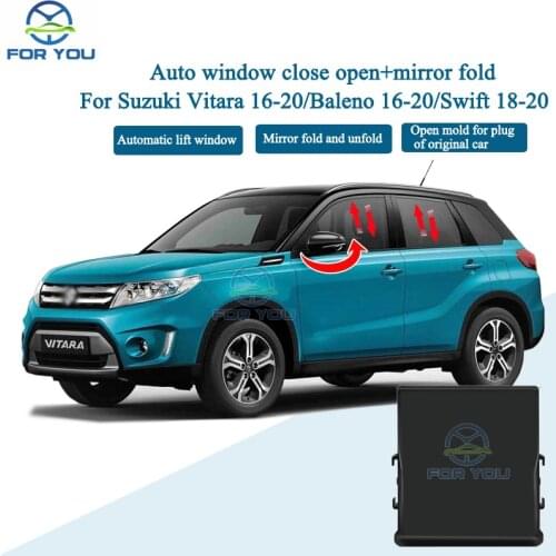 FORYOU Car Automatic Intelligent Close Open + Mirror Folder Kit Module For Suzuki Vitara 16-20 / Baleno 16-20 / Swift 18-20