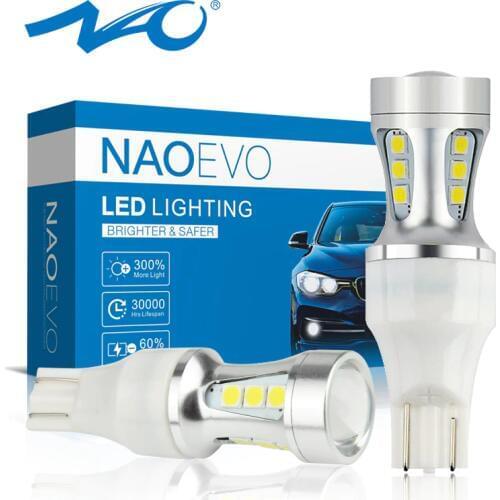 Светодиодные LED лампы W16W (W2.1x9.5d) NAO China At AliExpress