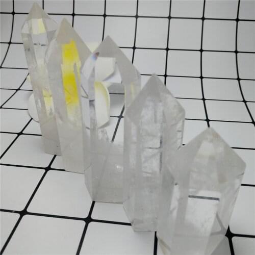 Bulk Natural Clear Quartz Crystal Points Tower Obelisk Polished Healing Display Stone, White Crystal