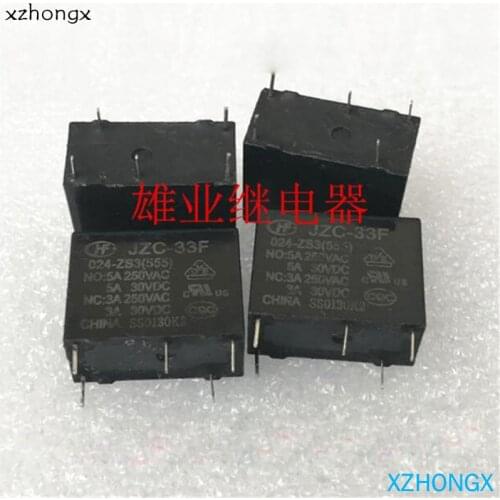 Relay JZC-33F 024-ZS JZC33F024ZS JZC 33F 024 ZS JZC-33F-024-ZS 24VDC 5A 5PIN