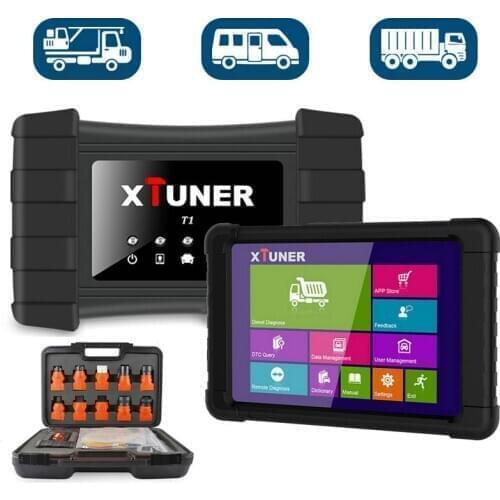 Xtuner T1 Heavy Duty Truck Diagnostic Auto Scanner ABS Airbag DPF OBD2 Scanner Trucks Diesel OBD 2 Diagnostic Tools Free Update