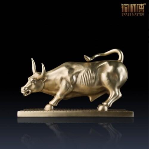 The Wall Street bull of fry god cattle full copper home furnishing articles Household decoration decoration