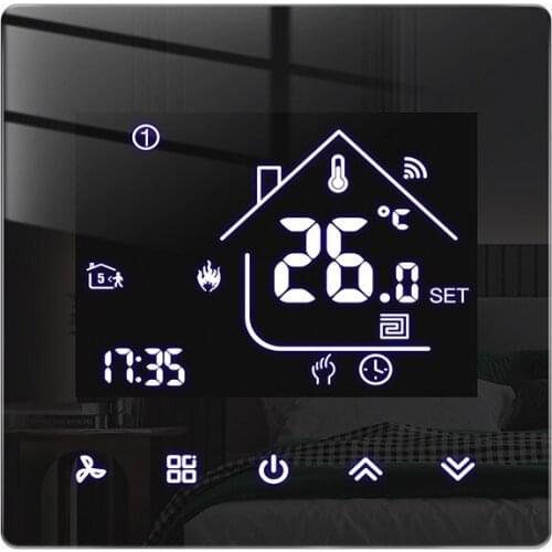 Smart Home LCD Digital Display Tuya Wifi Room Thermostat Floor Heating Water/Gas Boiler Temperature Remote Controller