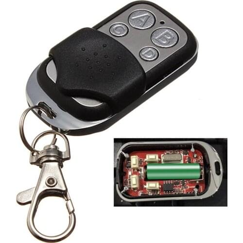Universal Cloning Key Fob Remote Control With 4 Keys 12V 27A Battery 433mHz RF for Garage Door Gate Car Copy Code Free Shippping