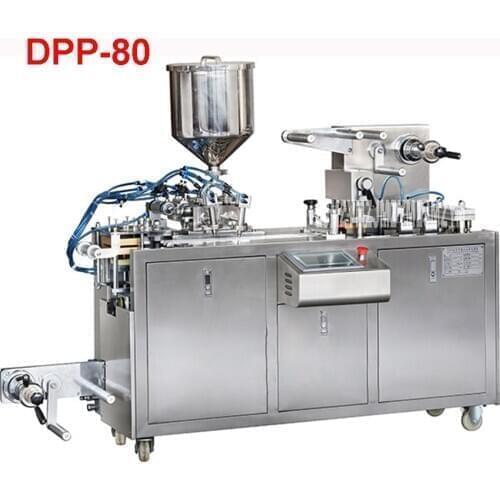 Shipping by sea 220V / 380V DPP-80 liquid blister packing machine Flat plate Vacuum Food Sealers 30-80 mm (customizable)