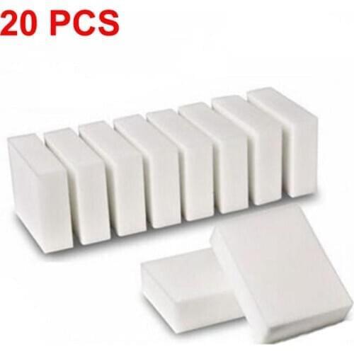 20 pcs/set Melamine Magic Sponge Eraser Multi-functional Home Cleaner Cleaning Sponge Pad for Kitchen Dish Office Bathroom Tools