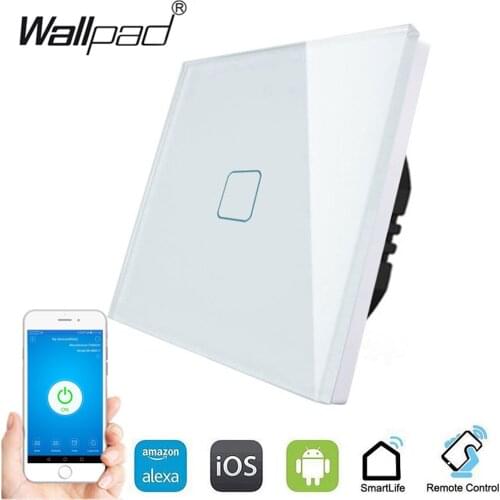 Wallpad Smart Wifi Touch Switch Smart Home 1/2/3 Gang Light Switch 220V Support Google Alexa Tuya App Remote