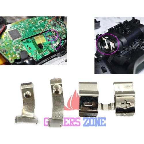 Replacement R L Right Left Battery Holder Spring For Xbox one Controller Motherboard Battery Terminal