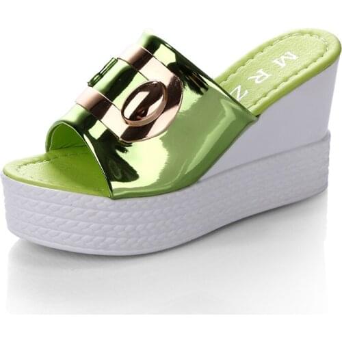 2019 Summer New style Arrived Sexy Platform Wedges Sandals Women Fashion High Heels Female Slippers Y10024