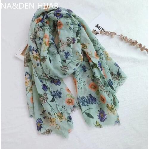 Two Colors Flower print fringed scarf women plain shawl cosy viscose scarves muslim hijabs 10pcs/lot fast shipping hot sale