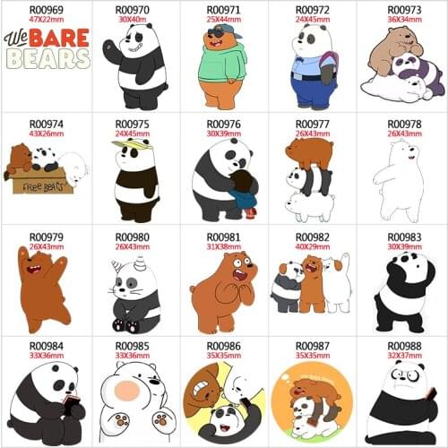 30pcs/lot Cartoon character Resin Flat Back for Hair Bows Planar Crafts for DIY Decoration