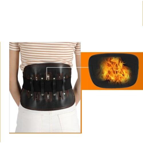 4 Steel Splint Spontaneous Self Heating Lumbar Waist Back Support Belt Detachable Spontaneous Hot Pad Support Medical Fixed Belt