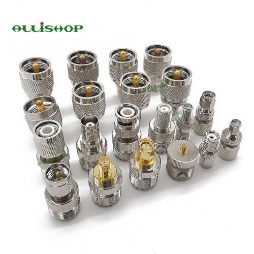 5Pcs UHF to SMA/BNC/MCX/FME/F/TNC/Mini UHF RF Coaxial Adapter UHF PL259 SO239 Mini UHF Adapter Kits Male Female Connector