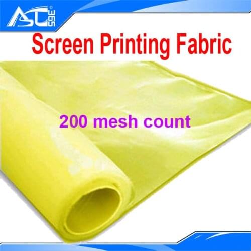 5 yards(5 meters ) Yellow 200 Mesh Count (80T) Screen Fabric width: 165cm(63") Silk Screen Printing