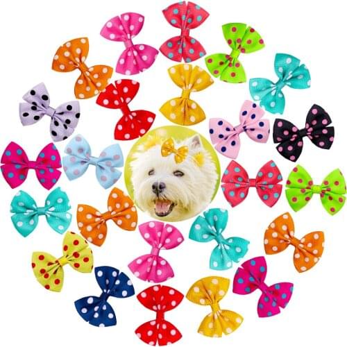 50 Pcs Pet Grooming Dog Hair Bows Clips Big Size Pet Dog Cat Hair Alloy Clips Pet Accessories Dog Supplier Hairpins