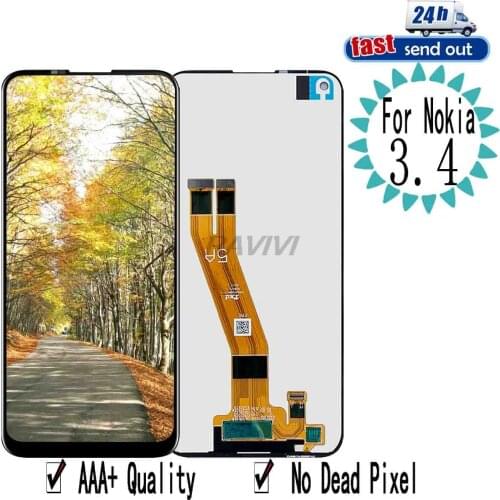 6.39" 3.4 LCD For Nokia 3.4 LCD Display Touch Screen Digitizer Assembly Replacement