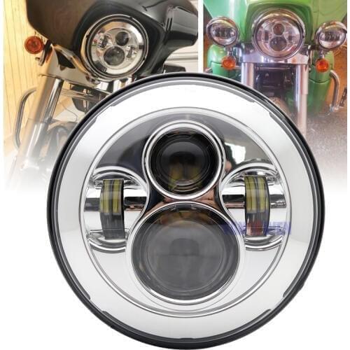 7 inch motorcycle LED headlight high low beam light IP67 6500K 40W super bright moto H4 H13 front headlight headlamp