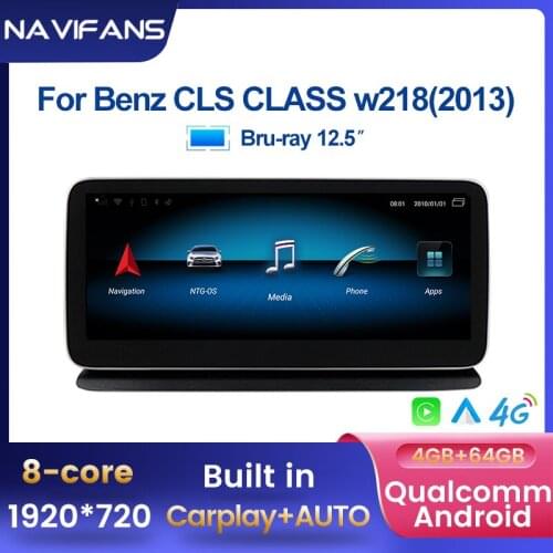 Car Multimedia GPS Wireless Carplay Android 10 For Mercedes Benz CLS Class W218 2011 2012 2013 2014 2015 2016 2017 2018