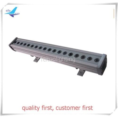 E-10pcs/lot 3 in1 leds 18*3w rgb ip65 outdoor building projector bar led wall washer light