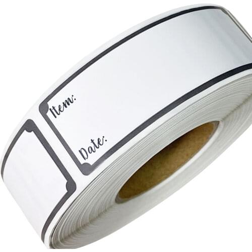 Elyn 500pcs Kitchen Stickers Refrigerator Freezer Food Storage Date Content Labels for Container Bag Jar Packing