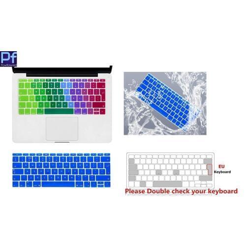 EU/UK Euro English Keyboard Protector Cover Silicone Skin for New MacBook Pro 13 Inch A1708 (No TouchBar) Release 2016 2017 2018