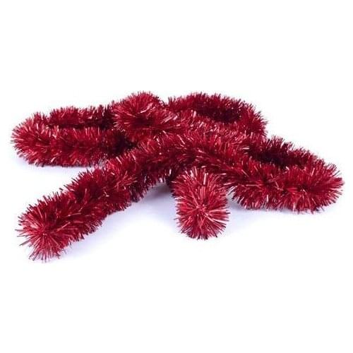 Garland Red Color Ruffle Trim 2Metre christmas decorations рождественские украшения