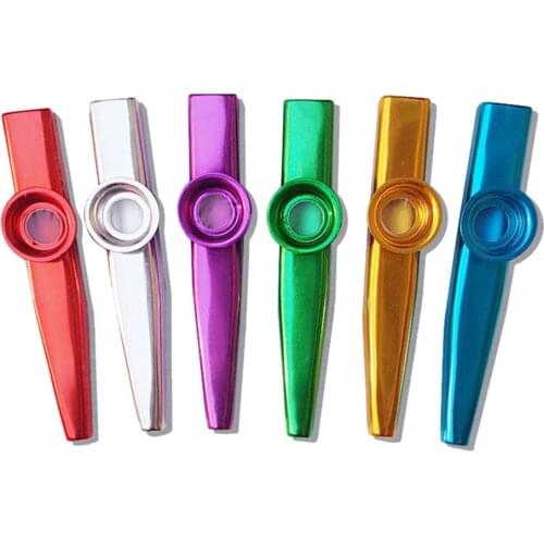 Music Lovers Tool Beginner Flute Orifice Playing Musical Instrument Metal Kazoo Woodwind Instruments Good Gift For Kids Colorful