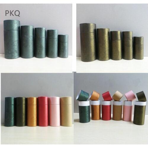 10/20/30/50/100ml Lipstick perfume box kraft paper tube packing box dropper bottle round cardboard oil bottle packaging box