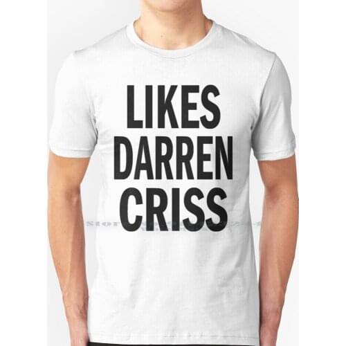 Likes Darren Criss T Shirt 100% Pure Cotton Glee Likes Darren Criss Born This Way Blaine Anderson Creative Trending Vintage