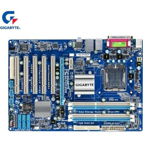 LGA 775 For Intel P43 Gigabyte GA-P43T-ES3G Motherboard DDR3 16G P43T-ES3G Desktop Mainboard Original P43T ES3G Systemboard Used