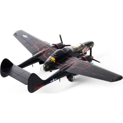 P61 Strike Fighter Simulation Model 28cm Length 1:72 Scale for Ornaments Collection Display