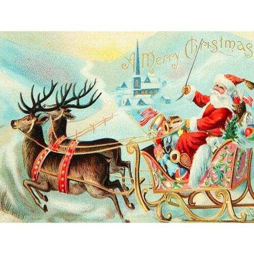 Christmas Tree Cross Stitch 11CT Kit Craft Needlework Set Canvas Printed Cotton Thread Christmas Gift Home Decor New Design