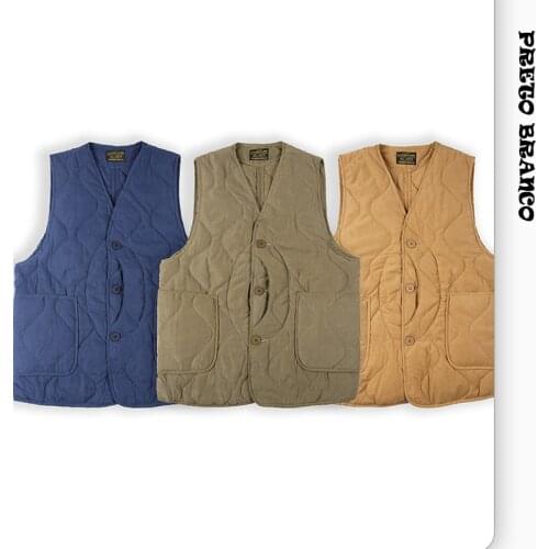 Preto branco Men's Quilted Vests