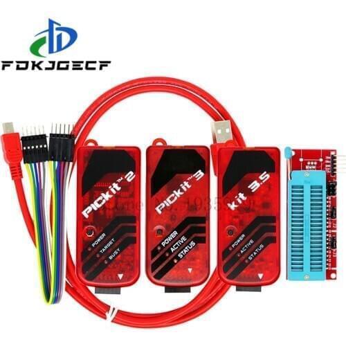 PICKit2 PICKIT3 PICKit3.5 Programmer + PIC ICD2 PICKit 2 PICKIT 3 PICKIT 3.5 Programming Adapter Universal Programmer Seat