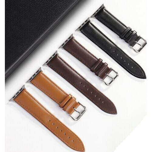 New arrival leather watchband for apple watch band 38 mm 42mm 40mm 44mm for iwatch strap series 1 2 3 4 5 business bracelet belt