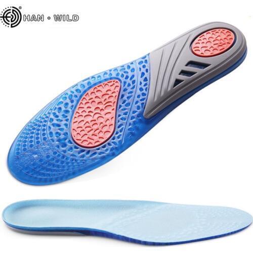Silicon Gel Insoles Foot Care for Plantar Fasciitis Heel Spur Running Sport Insoles Shock Absorption Pads arch orthopedic insole