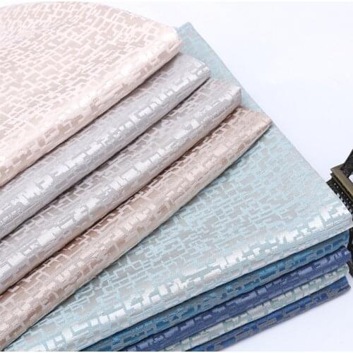 Modern Simple Polyester Fabric Precision Thick Wear-resistant Hanging Down Shading Curtains Sofa Fabrics Handmade DIY Sewing