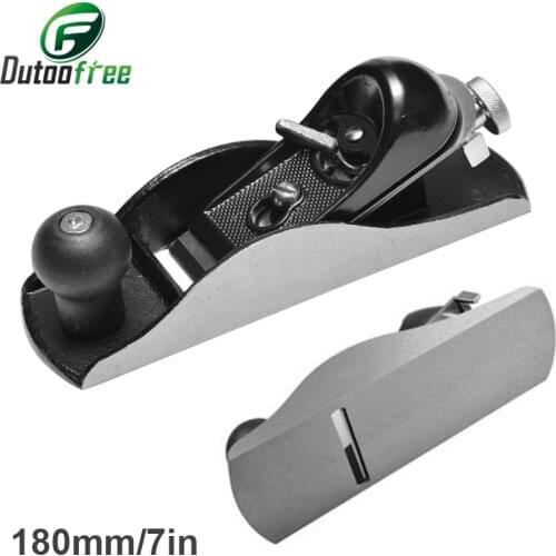 Woodworking Planer Carbon Steel Hand Wood Planer Easy Operated T10 Alloy Steel Blade Diy Woodworking Tool 180mm/7in