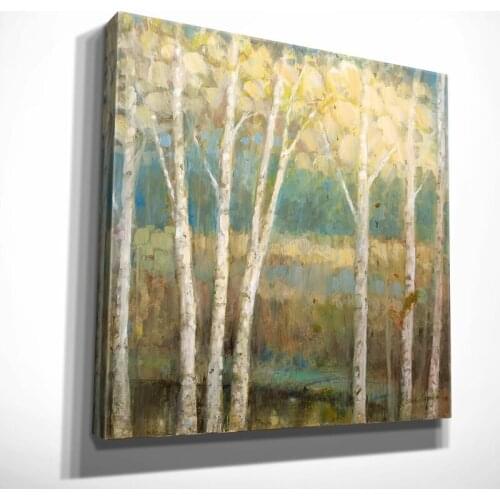 Thick Palette Knife Wish Tree Wall Art Hand Painted Modern Abstract Oil Painting On Canvas For Living Room Home Decor No Frame