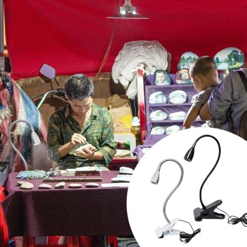 USB Small Book Lamp Creative Clip Folding Table Lamp Night Market Stall Universal Nail Universal Hose Clip Nail Button Switch