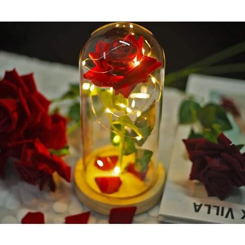 Eternal Rose Valentines Wedding Ornament Fresh Roses Anniversary Gift