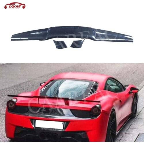 Carbon Fiber Material Rear Trunk Lip Spoiler for Ferrari 458 GT 2009 2010 2011 2012 2013 2014 2015 Auto Car Decoration